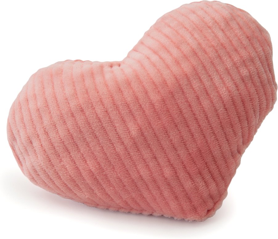 Aumüller Herz Cord Katzenspielkissen Pastell - 1 Stück