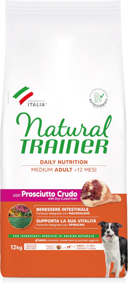 Natural Trainer Adult Medium mit Prosciutto Crudo - Sparpaket: 2 x 12 kg
