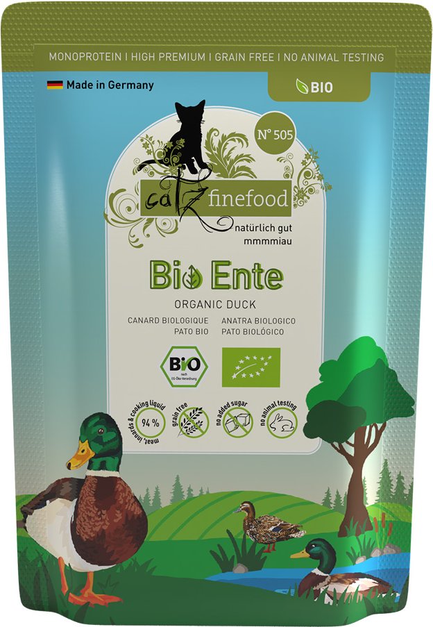 Sparpaket catz finefood Bio 24 x 85 g - No.505 Bio-Ente