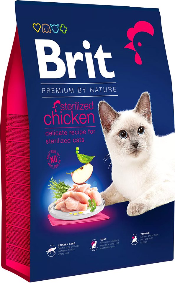 Brit Premium by Nature Cat Sterilized Huhn - 8 kg