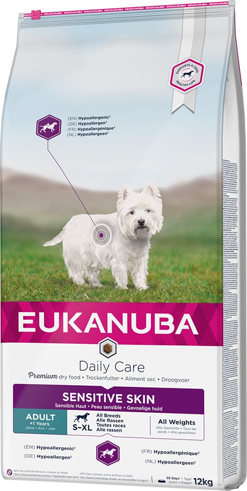 Eukanuba Daily Care Adult Sensitive Skin - 12 kg