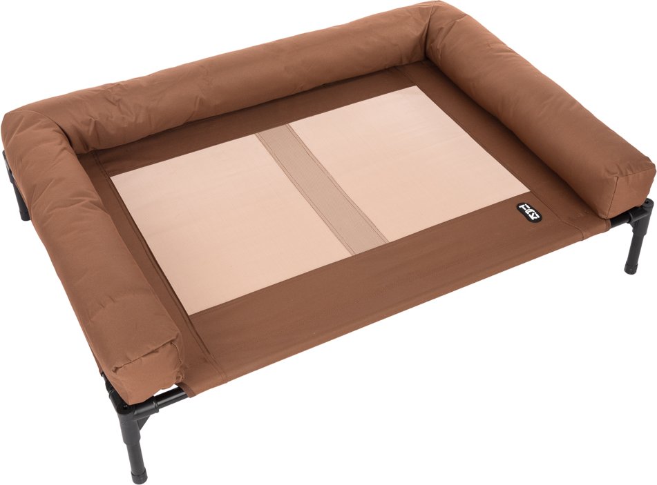 TIAKI Hundesofa Sun - Größe XL: L 106 x B 76 x H 18 cm (creme / braun)