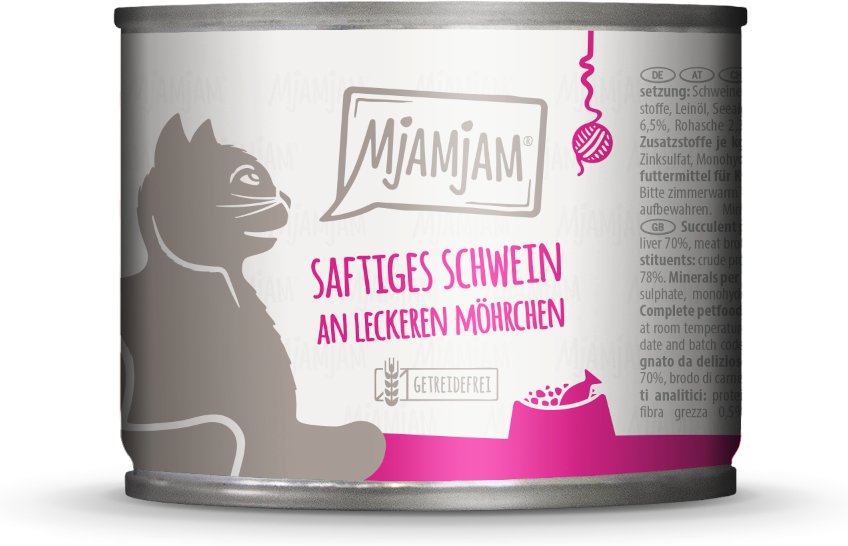 MjAMjAM 6 x 200 g - saftiges Schwein an leckeren Möhrchen