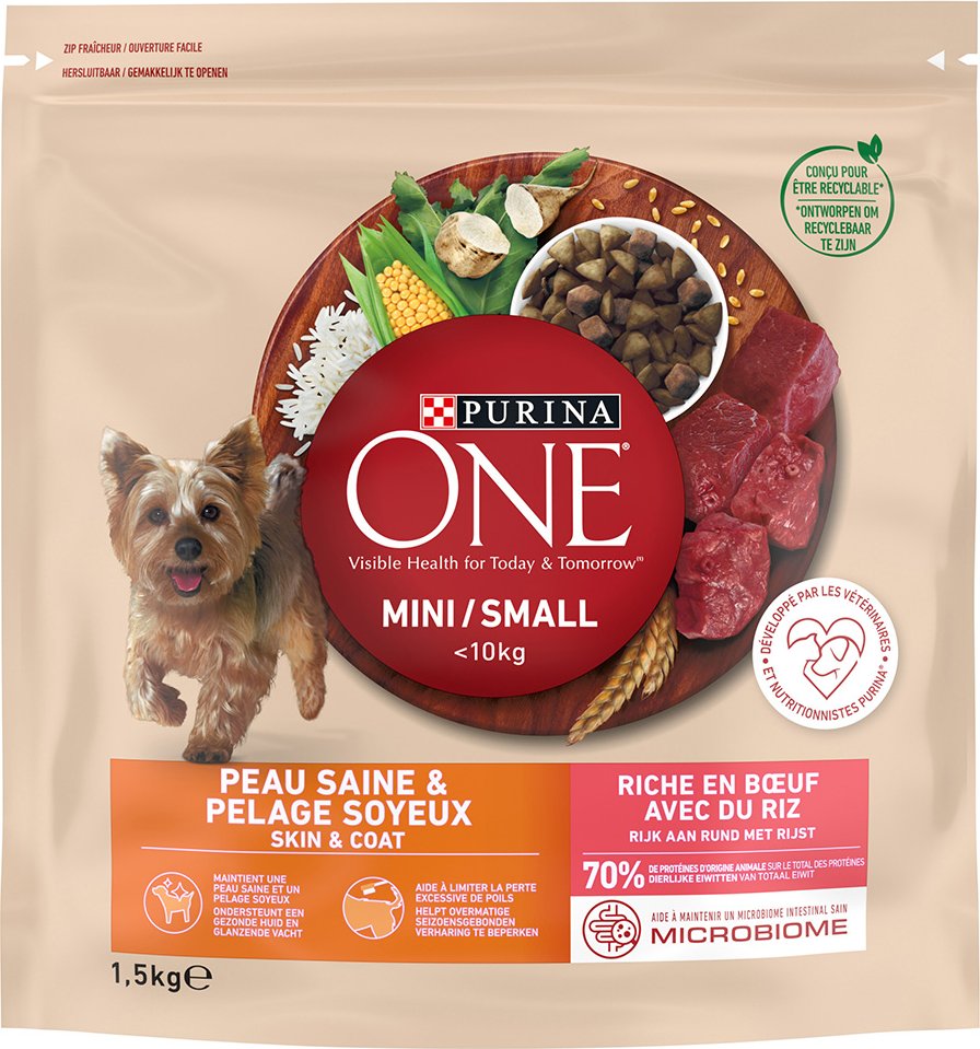 PURINA ONE Mini Skin & Coat Rind - 1,5 kg