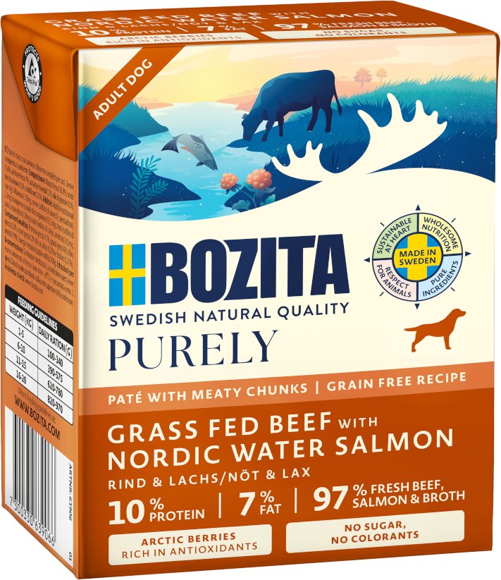 Sparpaket Bozita Purely Paté 12 x 370 g - mit Lachs