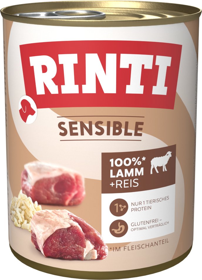 Thumbnail - Sparpaket: RINTI Sensible 12 x 800 g - Lamm & Reis