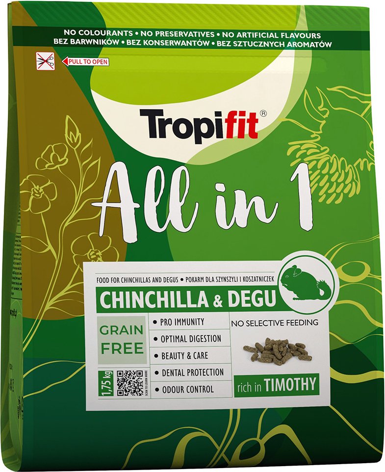 Tropifit All in 1 Chinchila & Degu - Sparpaket: 2 x 1,75 kg