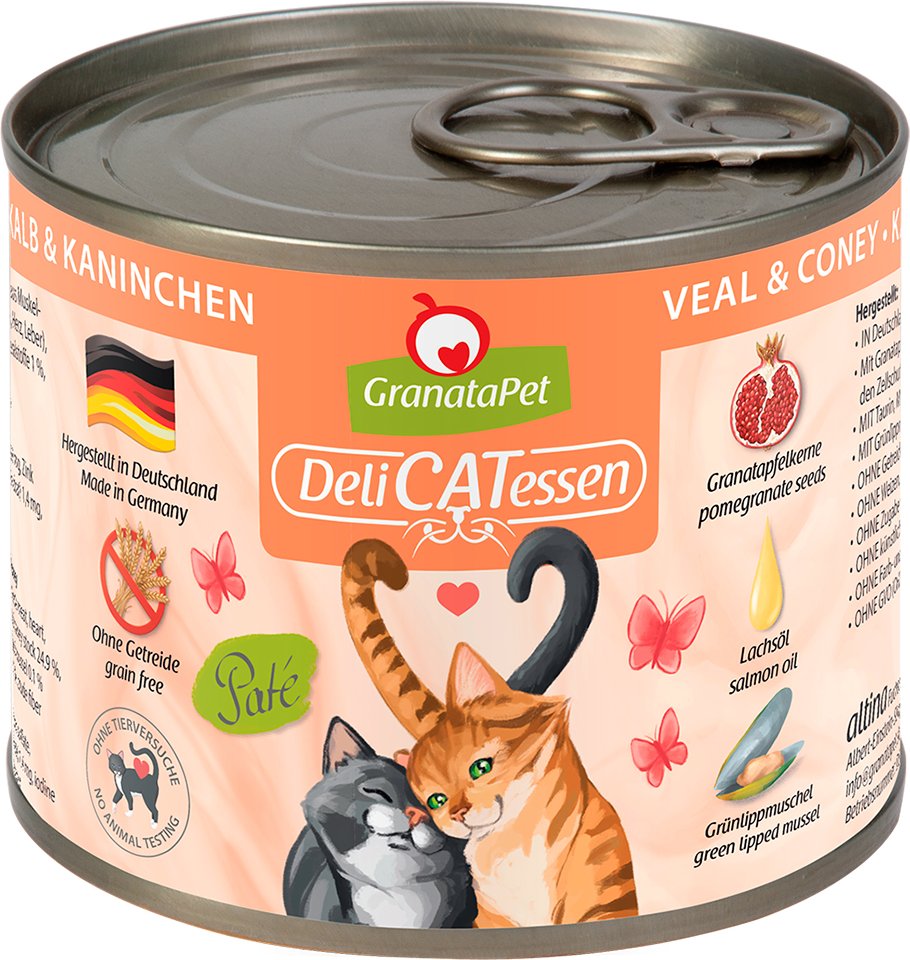 Sparpaket GranataPet DeliCatessen 24 x 200 g - Kalb & Kaninchen