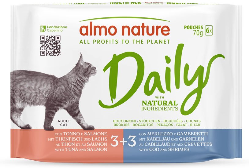 Almo Nature Daily Menu Pouch 6 x 70 g - Mixpaket 2 (2 Sorten)