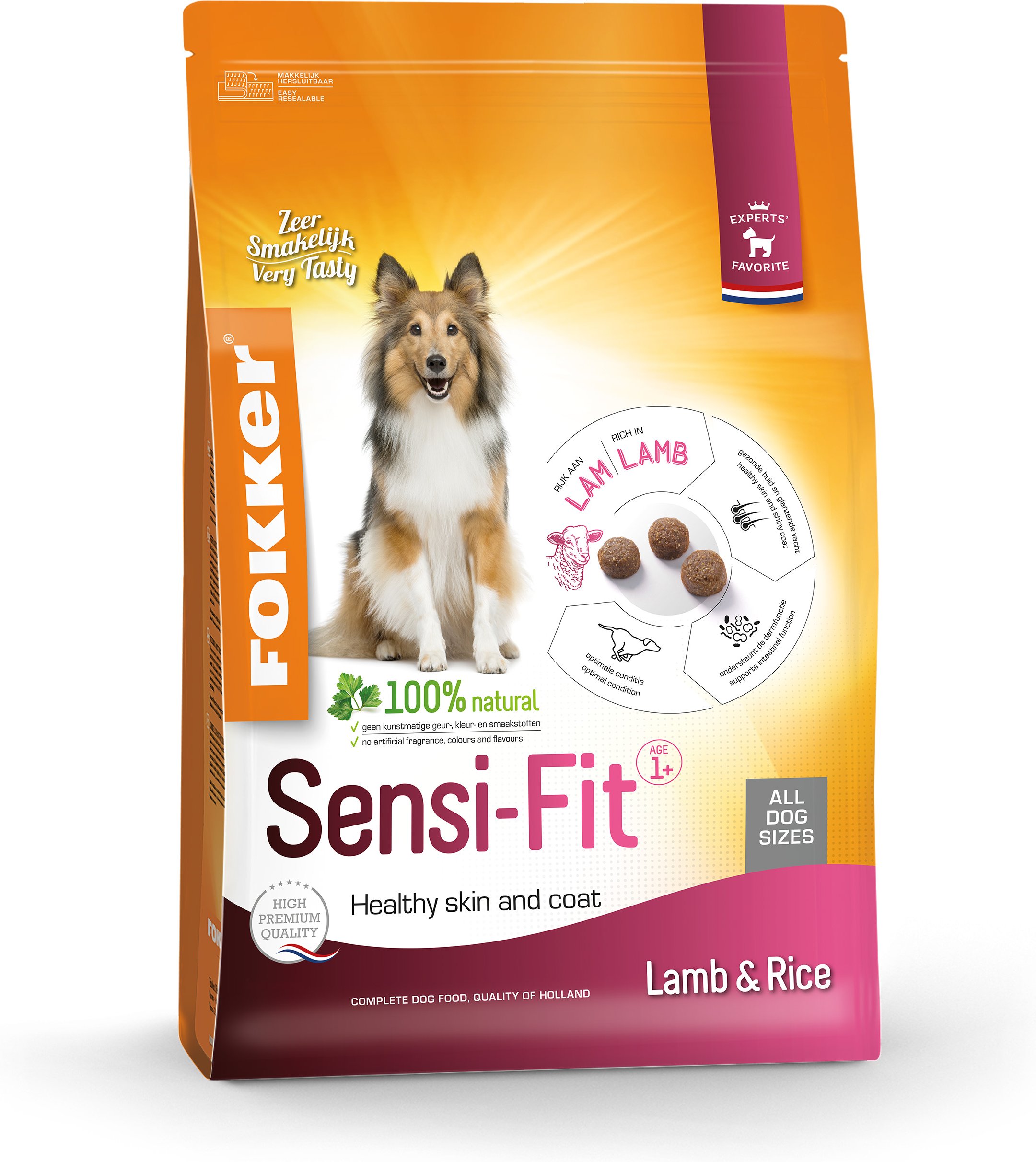 Fokker Lamm & Reis Sensi-Fit Hundefutter - 13 kg