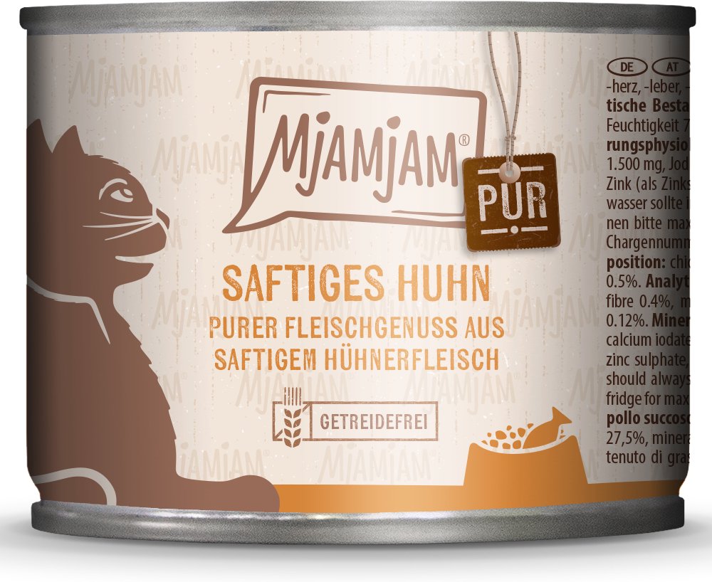 MjAMjAM Pur 6 x 200 g - saftiges Hühnchen pur