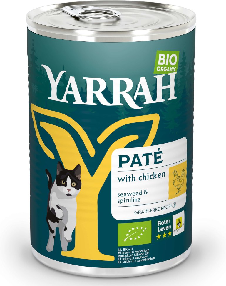 Thumbnail - Yarrah Bio Pâté Mix 6 x 400 g - Mix Fisch + Bio Huhn