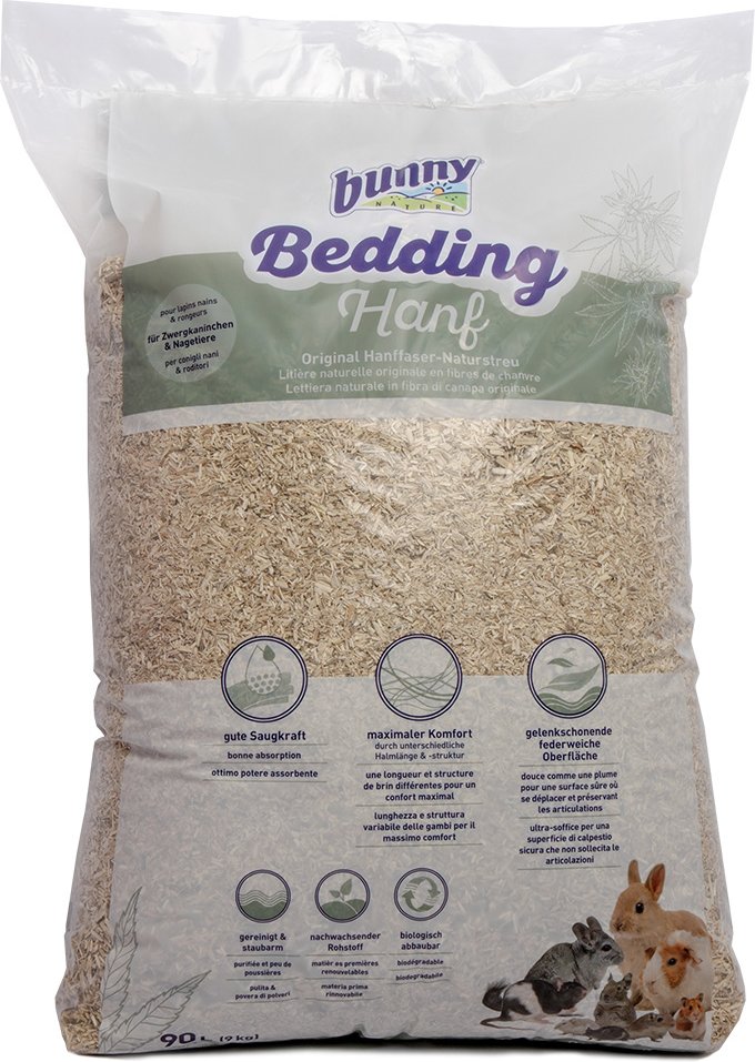 Bunny Bedding Hanf - Sparpaket: 2 x 90 l