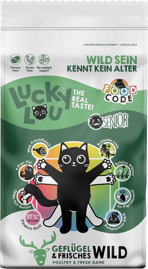 Lucky Lou Senior Geflügel & Wild - Sparpaket: 2 x 9 kg