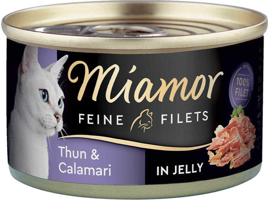 Sparpaket Miamor Feine Filets 24 x 100 g - Thunfisch & Calamari