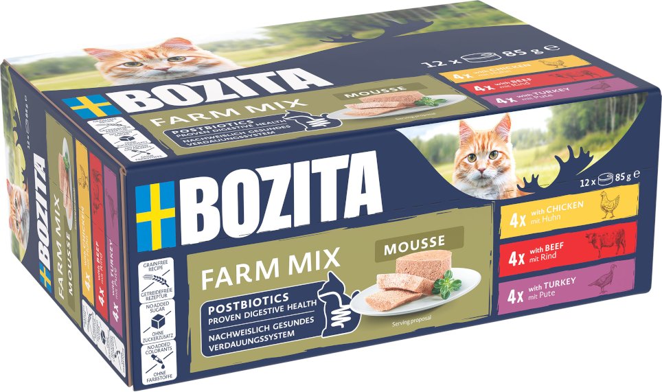 Bozita Mousse 12 x 85 g - Mixed Farm