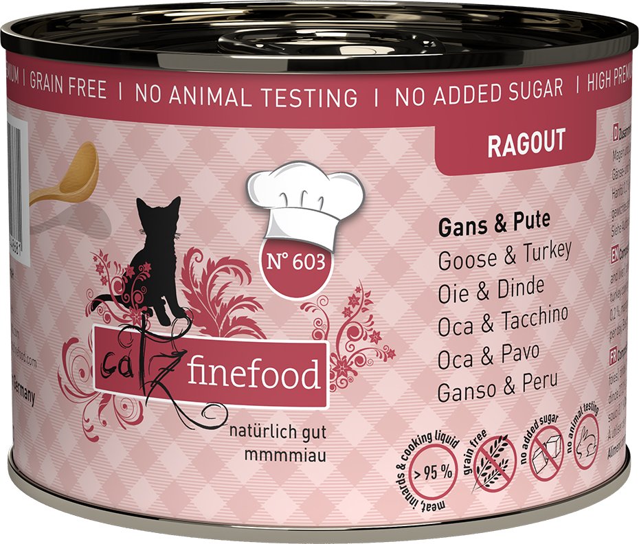catz finefood Ragout 6 x 190 g - No.603 Gans & Pute