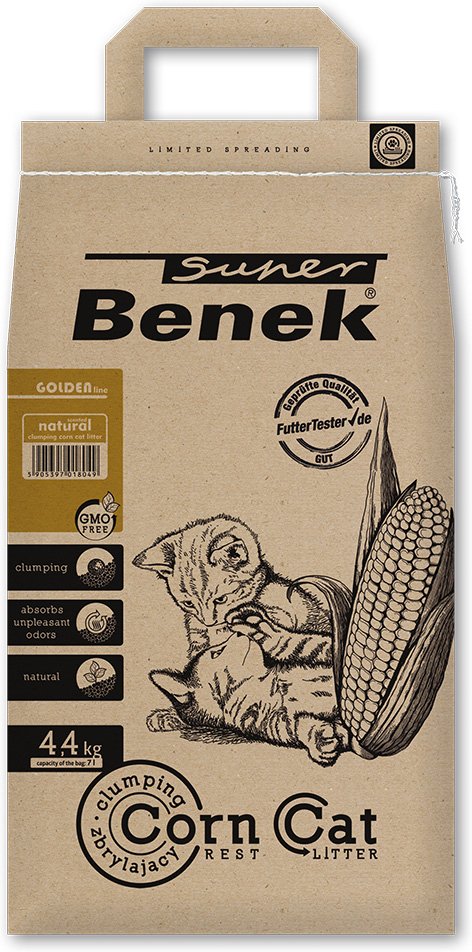 Super Benek Corn Cat Golden - 7 l (ca. 4,4 kg)