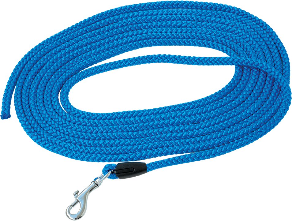 Pawz & Pepper Schleppleine Rund geflochten, blau - 5 m lang, Ø 6 mm