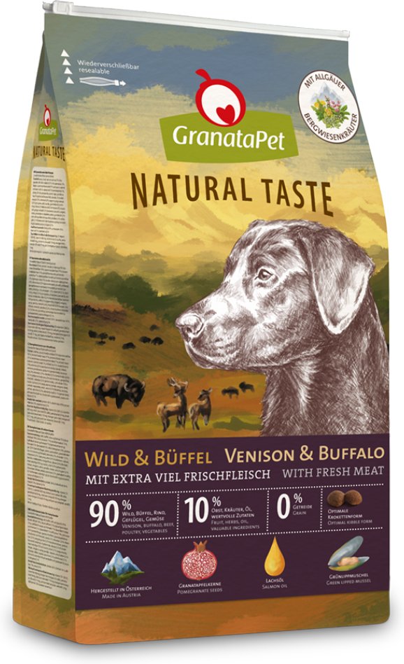 GranataPet Natural Taste Wild & Büffel - Sparpaket: 2 x 12 kg