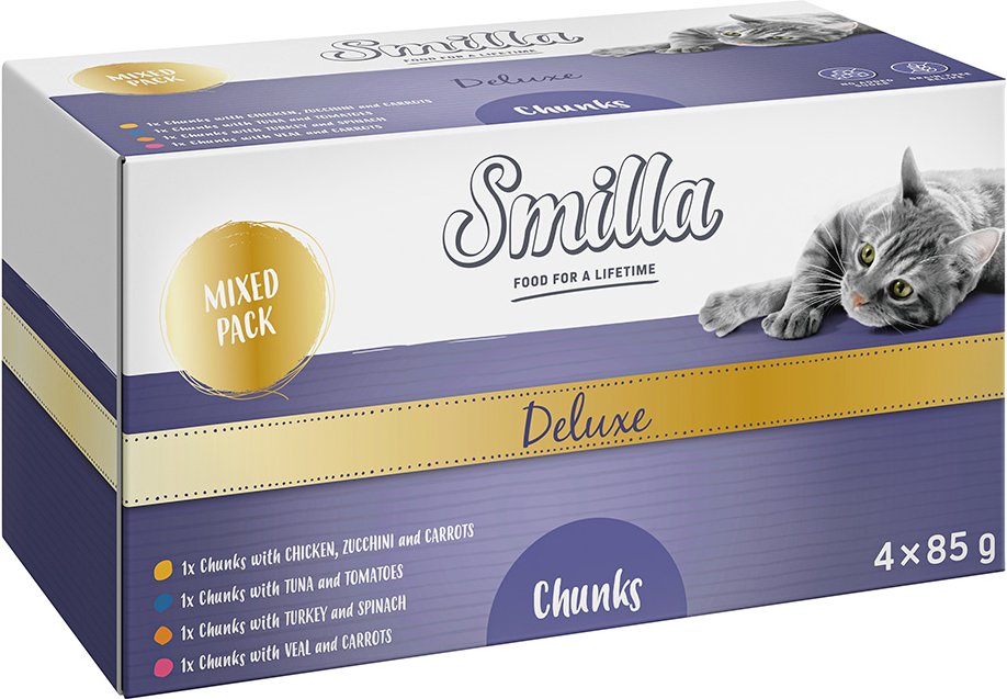 Smilla Deluxe Häppchen 12 x 85 g - Mixpaket