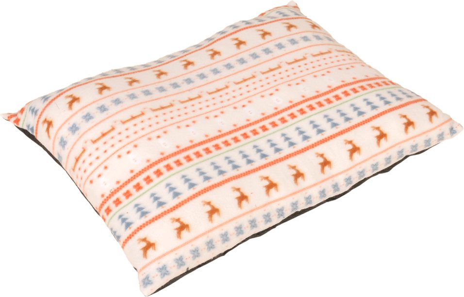 TIAKI Kuschelkissen mit nordischem Wintermuster - ca. L 72 x B 52 x H 12 cm