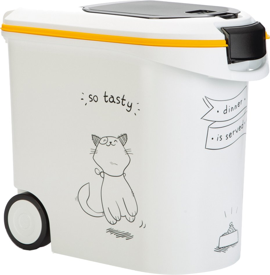 Curver Trockenfutterbehälter Katzensilhouette - bis 12 kg Trockenfutter