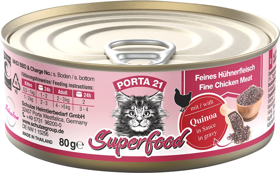 Porta 21 Superfood 24 x 80 g - Huhn mit Quinoa
