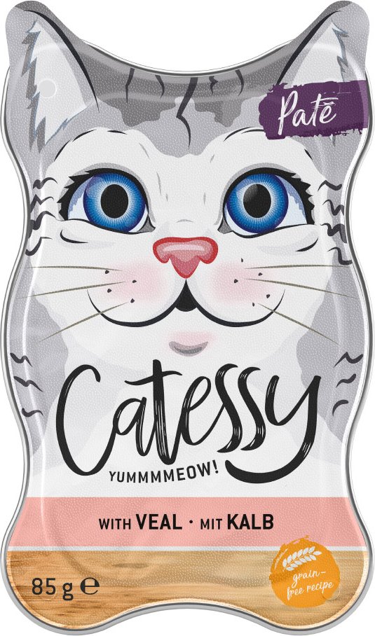 Sparpaket Catessy Schälchen 36 x 85 g - Paté mit Kalb