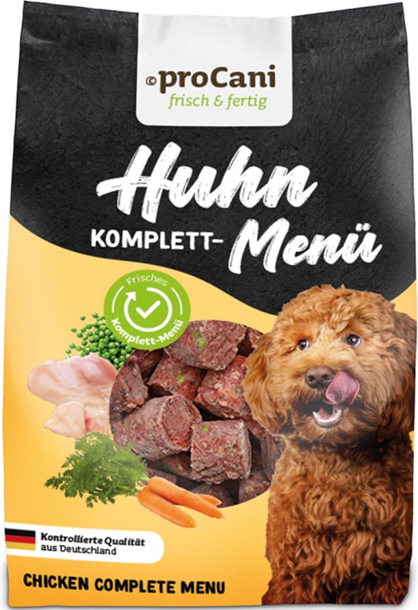 proCani frisch & fertig Huhn Komplett-Menü Nuggets - 8 x 750 g