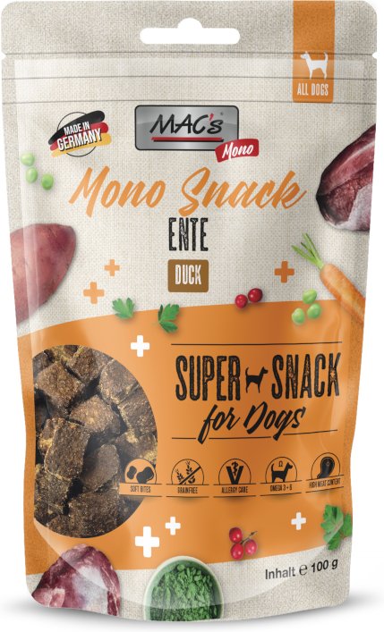 MAC´s Dog Mono Snack - Sparpaket: Ente 6 x 100 g