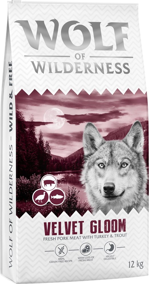 Wolf of Wilderness "Velvet Gloom" Truthahn & Forelle - getreidefrei - 12 kg: neue Rezeptur