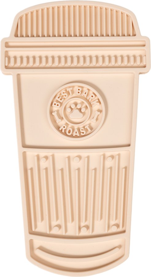 TIAKI Schleckmatte Kaffee Latte - L 30,5 x B 16,7 x H 1,5 cm