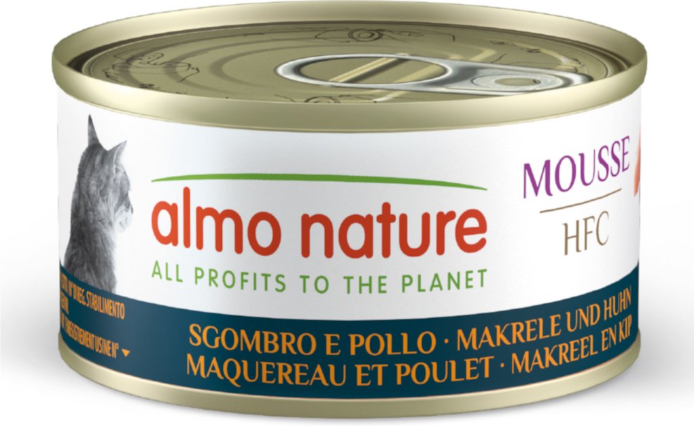 Almo Nature HFC Cat Mousse 6 x 70 g - Makrele und Huhn