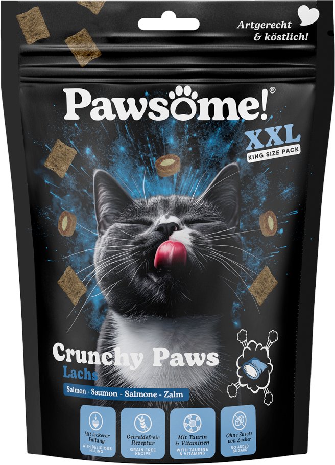 Pawsome Crunchy Paws - Sparpaket: Lachs (3 x 150 g)