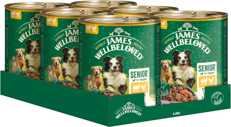 Thumbnail - James Wellbeloved Senior Dog Hypoallergenic Lamm & Huhn - Sparpaket: 12 x 800 g