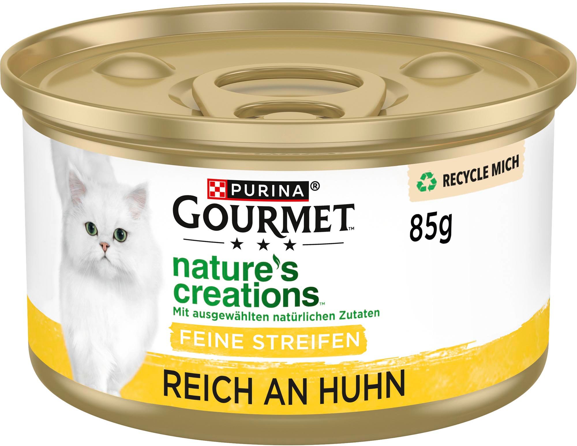 Thumbnail - Gourmet Nature's Creations 12 x 85 g - Huhn mit Spinat & Tomaten