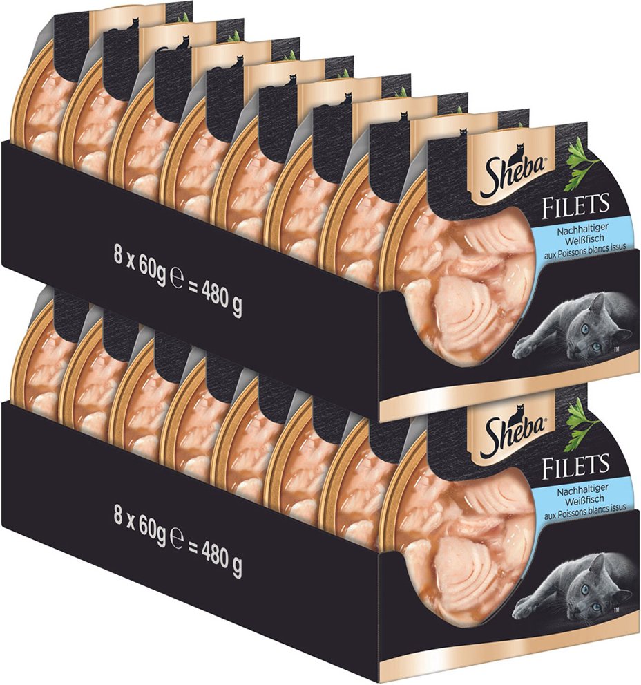 Sheba Filets 32 x 60 g - Weißfisch