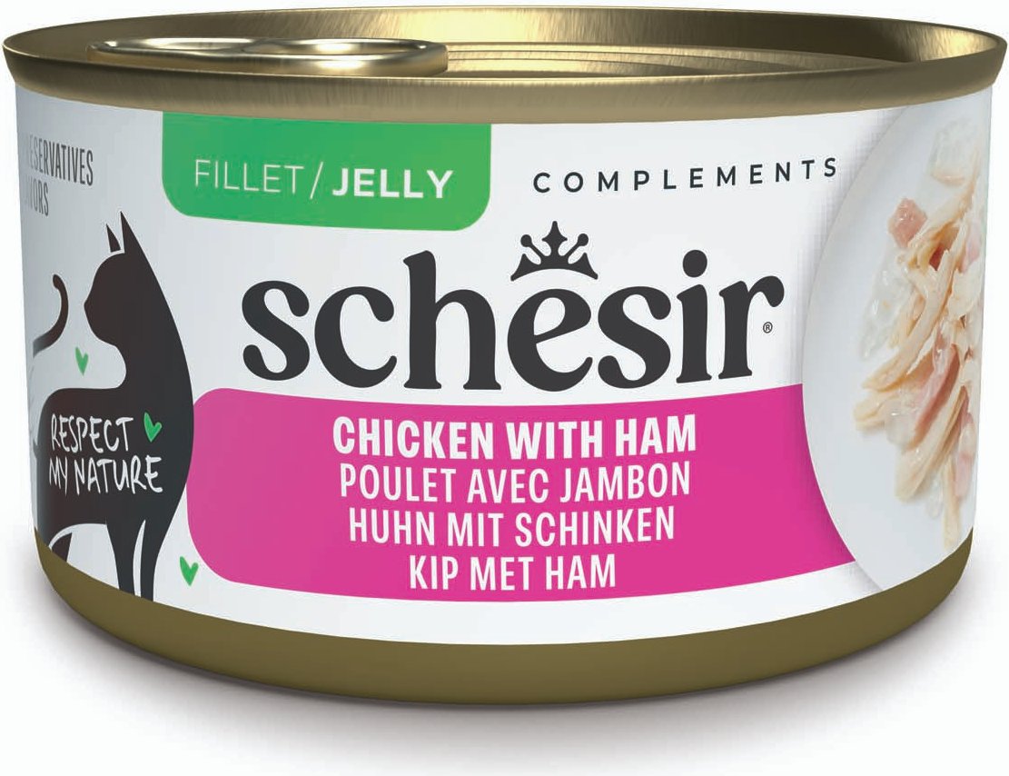 Sparpaket Schesir Complements in Gelee 24 x 70 g - Huhn mit Schinken