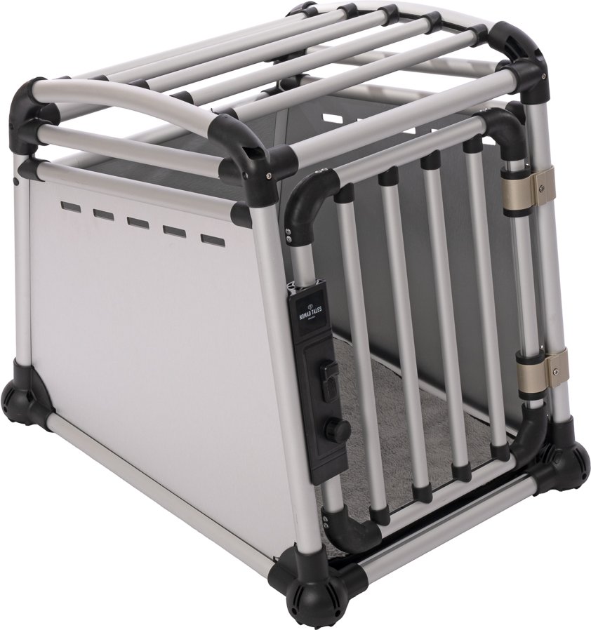 Nomad Tales Spirit Hundebox Aluminium - Größe S: B 53 x T 68 x H 61 cm