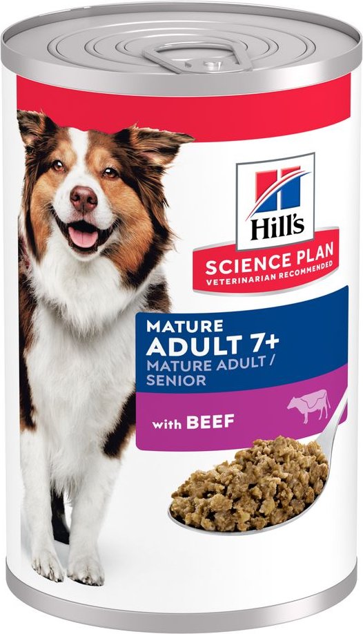 Hill's Science Plan Mature Adult 7+ - mit Rind (24 x 370 g)