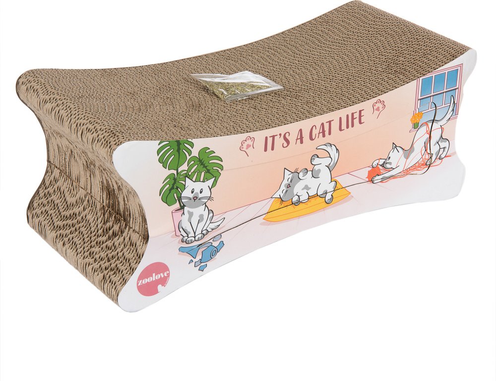 Kratzmöbel 2in1 - L 50 x B 22 x H 20 cm