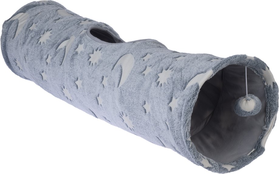 TIAKI Fluoreszierender Katzentunnel Star - Ø 25 x L 100 cm