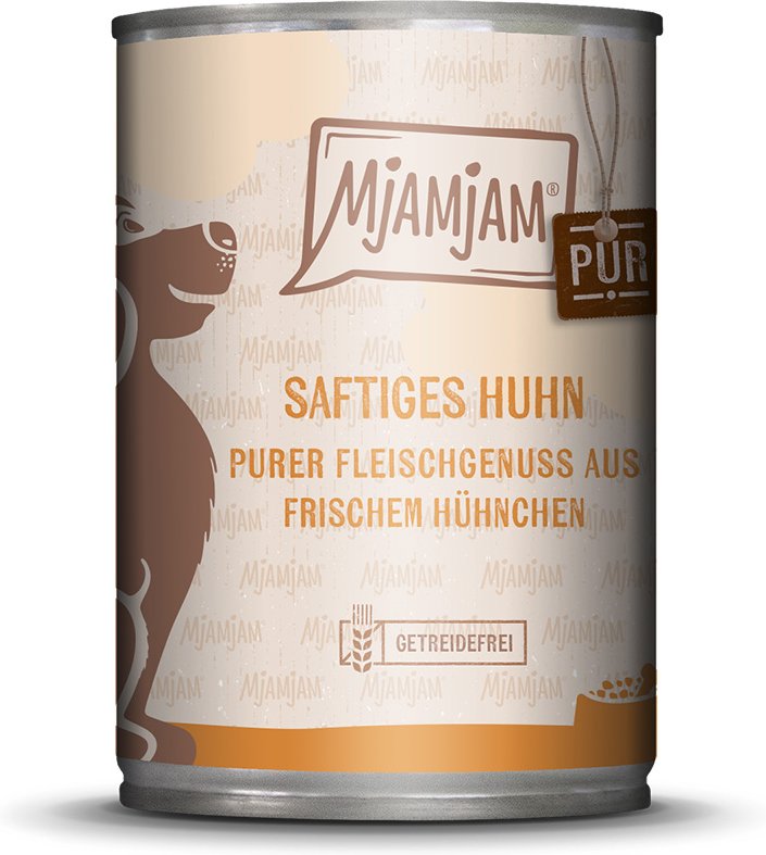 MjAMjAM purer Fleischgenuss 6 x 400 g - saftiges Huhn pur