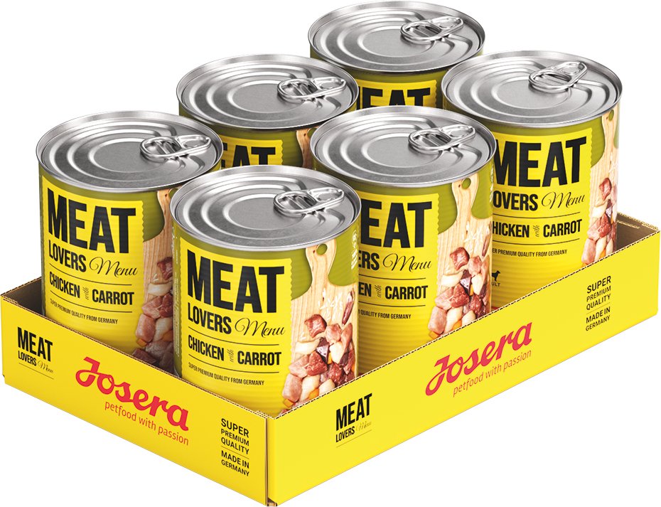 Sparpaket Josera Meatlovers Menü 12 x 400 g - Huhn & Karotte
