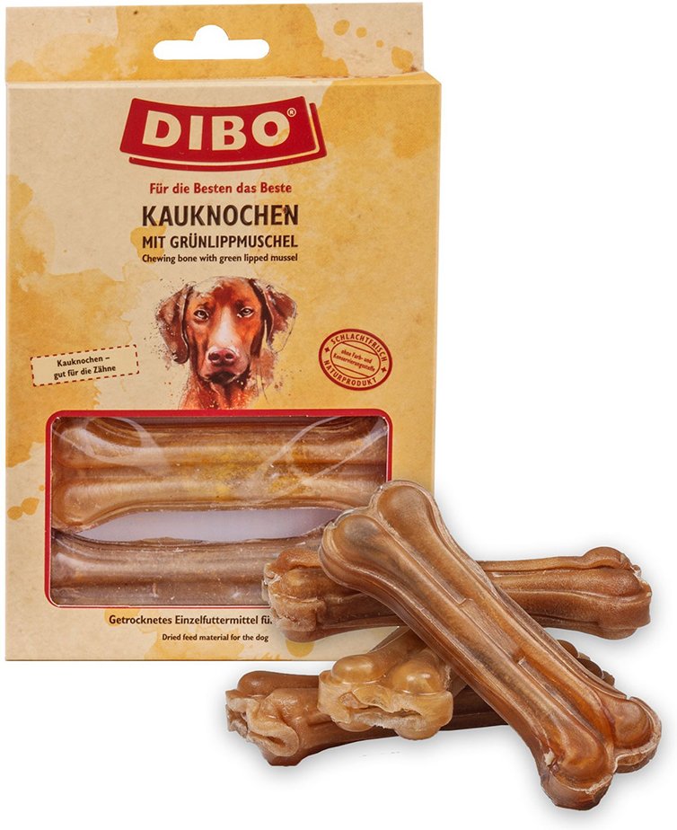 DIBO Kauknochen mit Grünlippmuschel - Sparpaket: 4 x 120 g