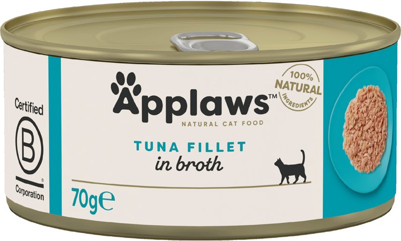 Thumbnail - Sparpaket Applaws in Brühe 24 x 70 g - Thunfischfilet