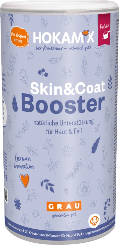 GRAU HOKAMIX Skin & Coat Booster Pulver - 750 g