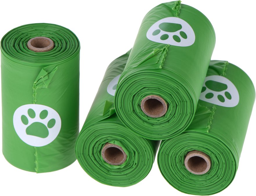 Biologisch abbaubare Hundekotbeutel - 4 Rollen à 15 Beutel (60 Beutel)