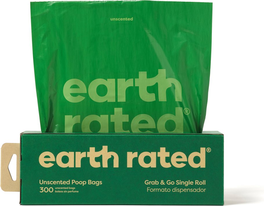 Earth Rated 300 Hundekotbeutel in Box - Ohne Duft (300 Beutel)